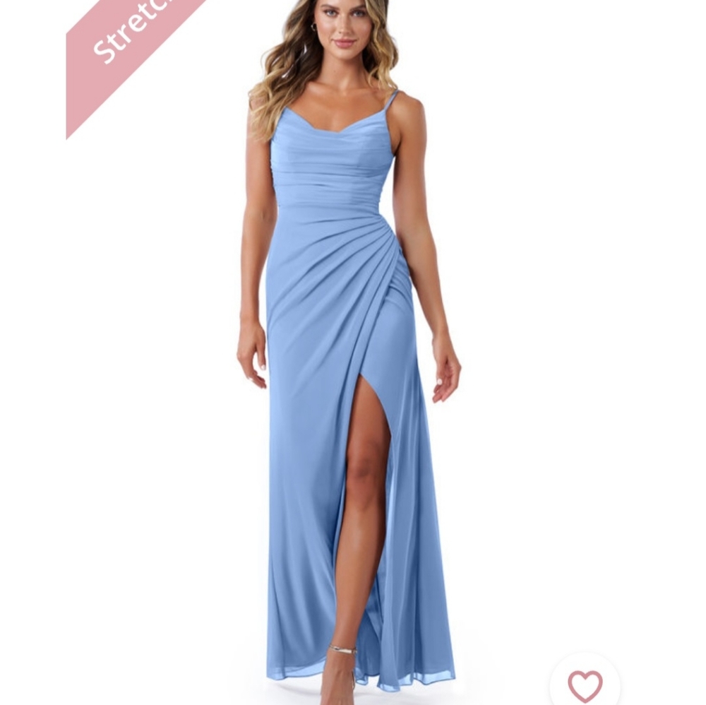 Bridesmaid dress/evening gown Steel Blue size 6